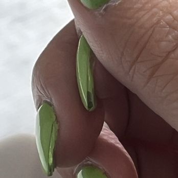R A Nails - Uneven coat - Nail Salons Near Me - Roseville, California