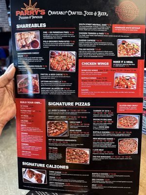 Menu photo 6 Parry's Pizzeria & Taphouse Houston, TX