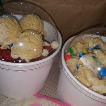 HI Cravings Mobile - Dessert & rainbow, medium bowls (2 scoops) mango blend & acai blend. - Acai Bowls Near Me