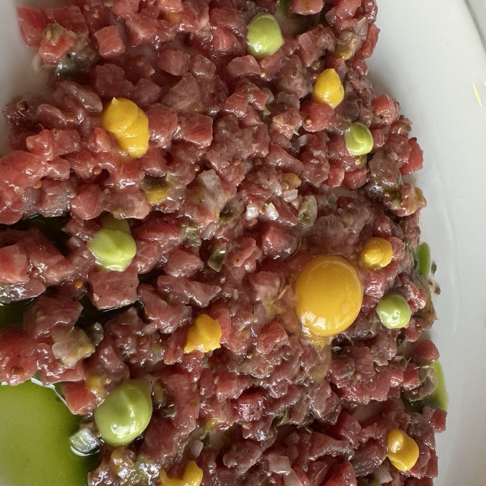 Rose Gose - Classic Beef Tartare - Cocktail Bars Near Me - Austin, Texas Rose Gose - Classic Beef Tartare - Cocktail Bars Near Me - Austin, Texas