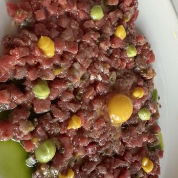Rose Gose - Classic Beef Tartare - Wine Bars Near Me - Austin, Texas Rose Gose - Classic Beef Tartare - Wine Bars Near Me - Austin, Texas