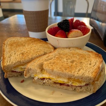 Be Well Bakery & Cafe - Turkey Bacon, Egg & Cheese on Sourdough - Coffee & Tea Near Me - Richboro, Pennsylvania Be Well Bakery & Cafe - Turkey Bacon, Egg & Cheese on Sourdough - Coffee & Tea Near Me - Richboro, Pennsylvania