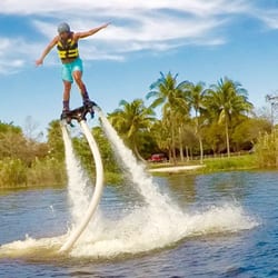 Palm Beach Hydroflight - First timers getting comfortable! Can't beat this weather in March either :)