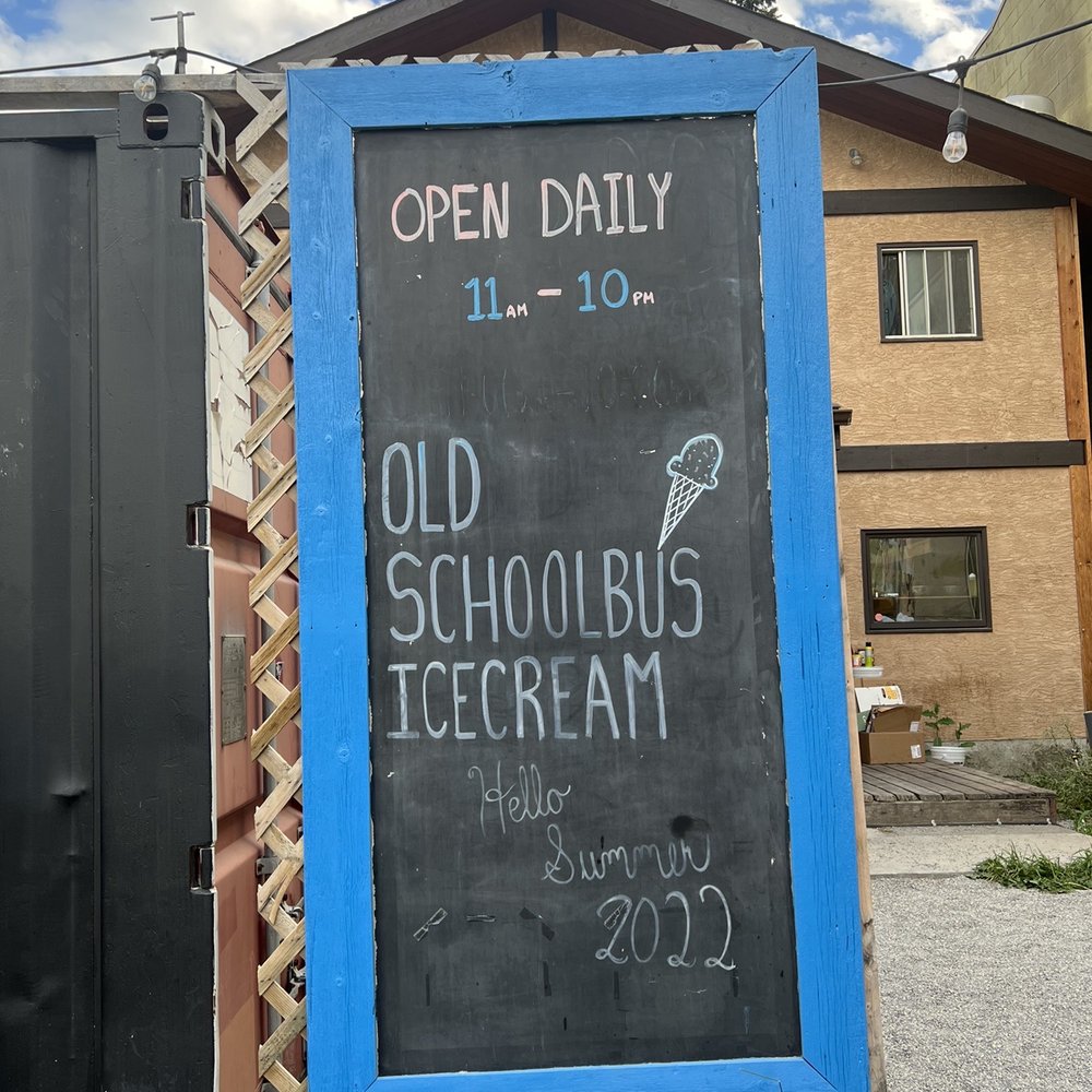 Old School Bus Ice Cream - Ice Cream & Frozen Yogurt Near Me - Canmore, Alberta