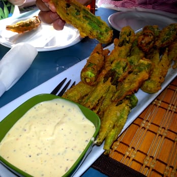 Bamboo Fire Cafe - Fried Okra. - Caribbean Near Me - Delray Beach, Florida