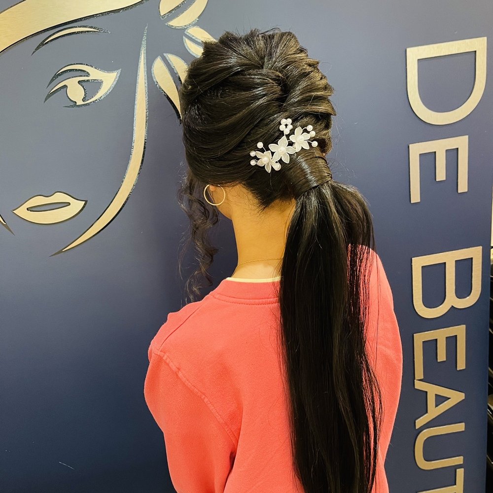 Mona Beauty Salon - Hair up do pony tail - Hair Salons Near Me - Brooklyn, New York Mona Beauty Salon - Hair up do pony tail - Hair Salons Near Me - Brooklyn, New York