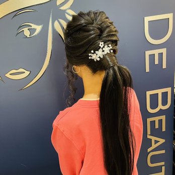 Mona Beauty Salon - Hair up do pony tail - Hair Salons Near Me - Brooklyn, New York
