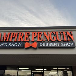 Vampire Penguin - Sign outside