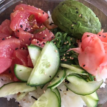 FISH DISTRICT - Ahi poke bowl, $7.50 daily lunch special - Seafood Near Me - San Diego, California