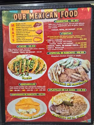 Menu photo 6 Mi Ranchito Pelham, AL Menu photo 6 Mi Ranchito Pelham, AL