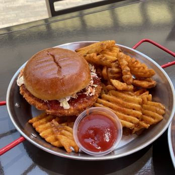 Katsu Bar - Apple Chili Sandwich w/ Waffle Fries - Japanese Curry Near Me - Irvine, California