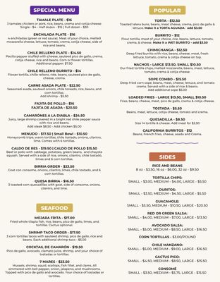 Menu photo 4 Tortilleria Reyes Bend, OR