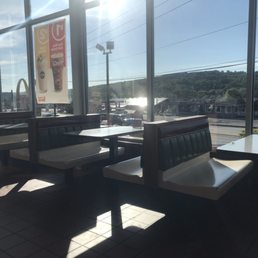 the sun shining through the windows