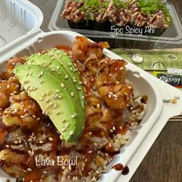 Lava Bowl & 5pc Spicy Ahi