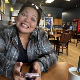 My dear excited for her breakfast! My dear excited for her breakfast!