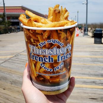 Thrasher's French Fries - Medium fries. One of the best fries I've tasted ever, and this is coming from a hater. - Fast Food Near Me - Rehoboth Beach, Delaware Thrasher's French Fries - Medium fries. One of the best fries I've tasted ever, and this is coming from a hater. - Fast Food Near Me - Rehoboth Beach, Delaware