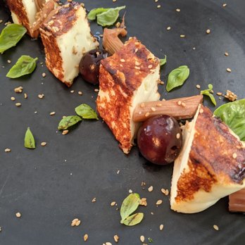 Little Star Diner - Grilled halloumi with cherries - Diners Near Me - Bozeman, Montana Little Star Diner - Grilled halloumi with cherries - Diners Near Me - Bozeman, Montana