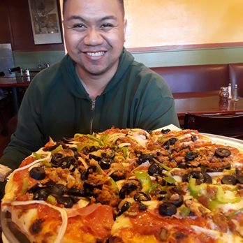 Buono's Pizzeria - 12" buono special pizza order.  This pizza was delicious! - Pizza Near Me - Long Beach, California