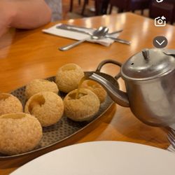 Maharaja Kent Cuisine of India - Golgappe (-menu name) (aka pani puri)