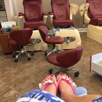 Nail Castle - Loved the pedicure with paraffin wax ($30) - Nail Salons Near Me - Raleigh, North Carolina