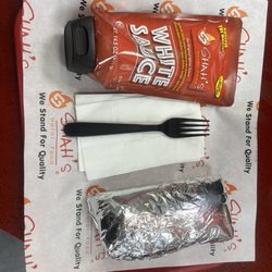 Shah’s Halal Food - Chicken Gyro and 14.5 oz. White Sauce