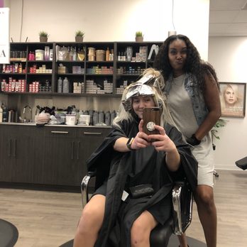 Salon Oriana - Posing with Heather while my babylights, shadow-root & revamped/re-toned color foils sets! - Hair Salons Near Me - Bloomington, Minnesota Salon Oriana - Posing with Heather while my babylights, shadow-root & revamped/re-toned color foils sets! - Hair Salons Near Me - Bloomington, Minnesota