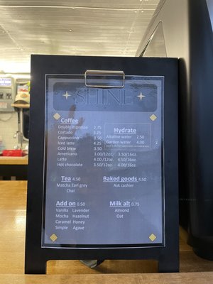 Menu photo 2 Shine Coffee San Antonio, TX Menu photo 2 Shine Coffee San Antonio, TX
