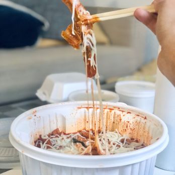 Yupdduk Irvine - That cheese pull - Korean Near Me - Irvine, California