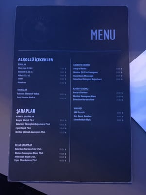 Menu photo 2 Zanzibar Istanbul, 34