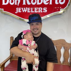 Our Baby Girl got her ears pierced for the first time.