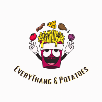 EveryThang and Potatoes - a cartoon character holding a plate of food - Food Trucks Near Me - Indianapolis, Indiana EveryThang and Potatoes - a cartoon character holding a plate of food - Food Trucks Near Me - Indianapolis, Indiana