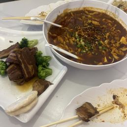 Braised pork and Szechuan Boiled
