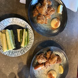 Japanese fried chicken  Cucumbers