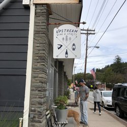 Upstream Wine and Spirits - Love the sign!