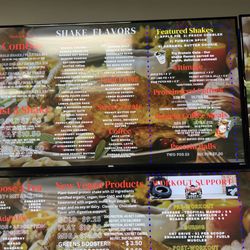 Rock On Nutrition - Menu