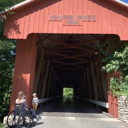 Busching Covered Bridge - Approaching from the state park side