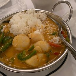Red Curry with Sea scallops
