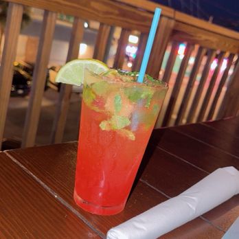 Pier 16 - Watermelon mojito - Cocktail Bars Near Me - Tybee Island, Georgia