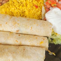 Chicken Fiesta - Chicken tacos w/rice & beans