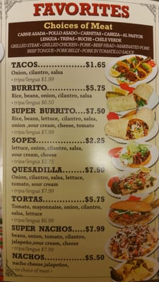 Menu photo 2 El Grullense Los Banos, CA Menu photo 2 El Grullense Los Banos, CA