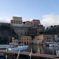 Tours of Capri - Taking a boat from Sorrento to the island of Capri in Italy