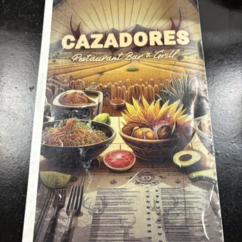 Cazadores Bar & Grill - front cover of menu - Cocktail Bars Near Me - Paragould, Arkansas Cazadores Bar & Grill - front cover of menu - Cocktail Bars Near Me - Paragould, Arkansas