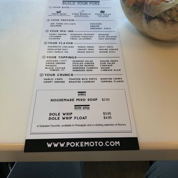 Pokemoto - Menu - Poke Near Me - Hamden, Connecticut