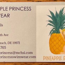 Pineapple Princess Swim and Resort - The card.