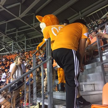 BBVA Stadium - The mascot went to sing happy birthday to a boy. - Stadiums & Arenas Near Me - Houston, Texas BBVA Stadium - The mascot went to sing happy birthday to a boy. - Stadiums & Arenas Near Me - Houston, Texas