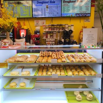 Doughtnut Hole - a display of various types of doughnuts - Juice Bars & Smoothies Near Me - Lake Charles, Louisiana