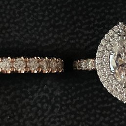 Our beautiful custom ring set. Our beautiful custom ring set.