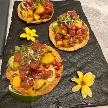 Wolf by Vanderpump at Caesars Republic Lake Tahoe - Ahi Tartare Tostadas - American Near Me - Stateline, Nevada Wolf by Vanderpump at Caesars Republic Lake Tahoe - Ahi Tartare Tostadas - American Near Me - Stateline, Nevada