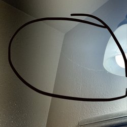 Capri Motel - Spider webs from the lights