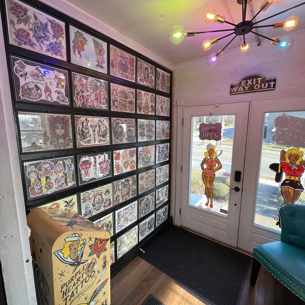 Purple Heart Tattoo - Sketches and options - Tattoo Near Me - Knoxville, Tennessee Purple Heart Tattoo - Sketches and options - Tattoo Near Me - Knoxville, Tennessee